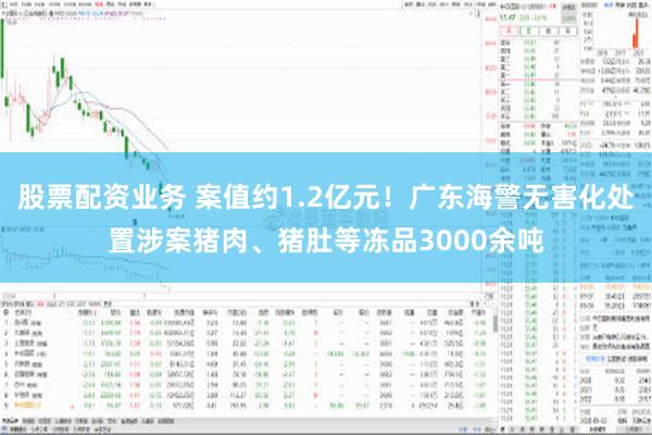 股票配资业务 案值约1.2亿元！广东海警无害化处置涉案猪肉、猪肚等冻品3000余吨